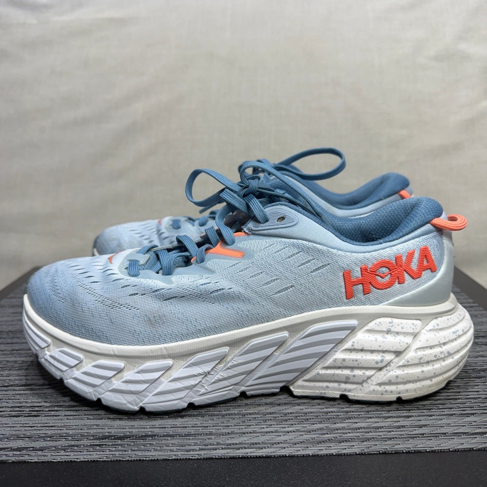 Hoka One Gaviota 4 Running Shoes - Womens 8.5 Wide - Blue 1123201 BFPA